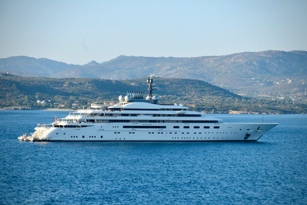 a large yacht of a high net worth individual